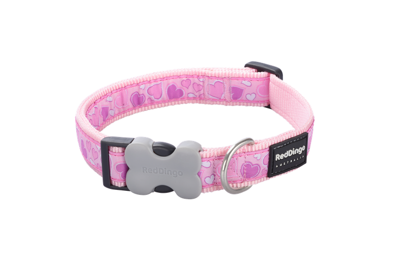 Red Dingo Design Collar - Breezy Love Pink - Pink S