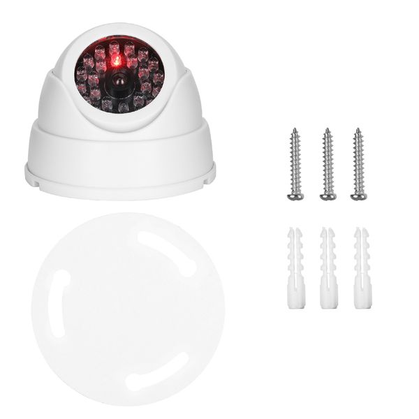 Wireless Dome Dummy Cam: Indoor/Outdoor, 30 IR LEDs