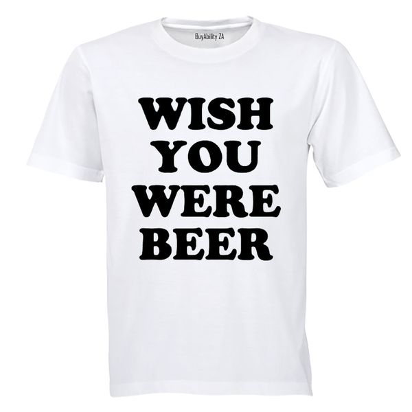 Wish You Were Beert. Patricks Day - Mens - T-Shirt - White
