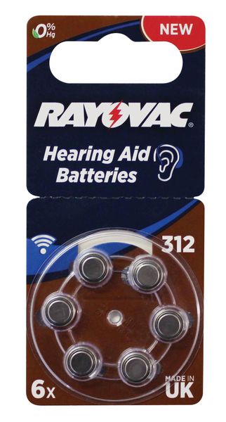 Rayovac - Size 312 Hearing Aid Batteries (6 Pack)