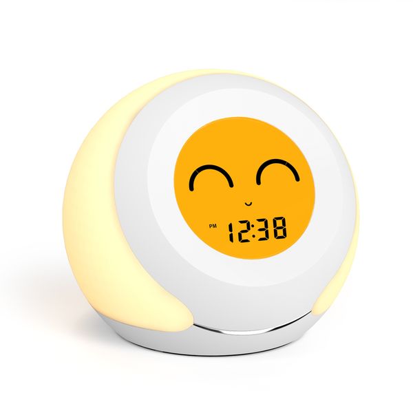 White Plastic Corded Electric Digital Alarm Clock