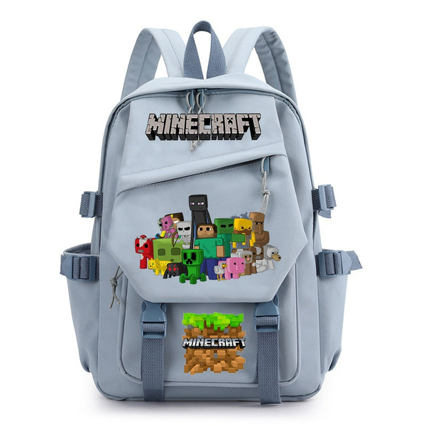 Cartoon Schoolbag Minecraft Game Merchandise Canvas Backpack