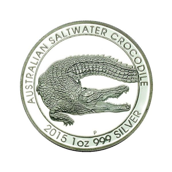 Australian Saltwater Crocodile Commemorative Coin, 2015, 1oz 999 Silver