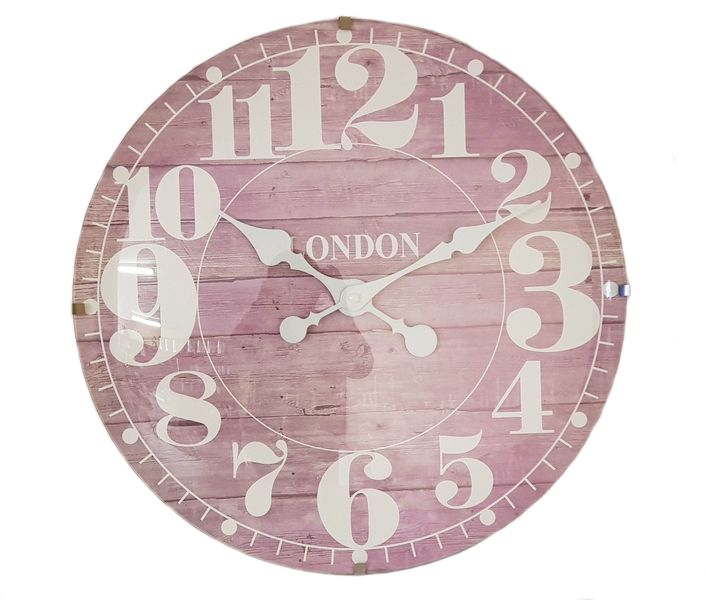 Continental Homeware 16 inch Dome-Shaped Glass Front London Wall Clock