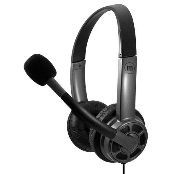 Maxell HS-HMIC Mid Size USB Headset with BOOM Microphone