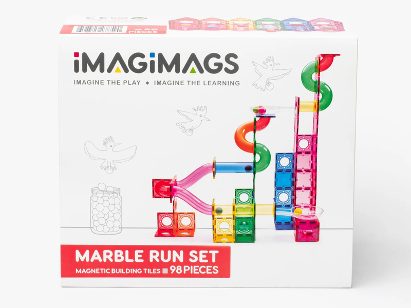 Imagimags Marble Run - Magnetic Ball Run - 98 Pieces