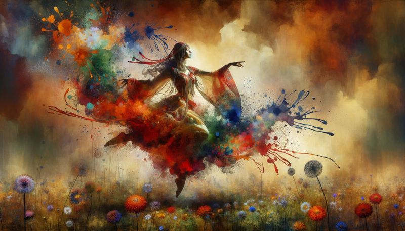 Canvas Wall Art - Colourful Dance