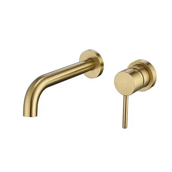Wall Mounted Basin Mixer Bright Gold Shop Today. Get it Tomorrow