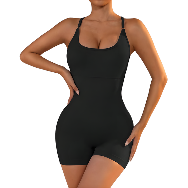 Women's Fitness Yoga Jumpsuit Backless Sportswear Elastic Workout Romper