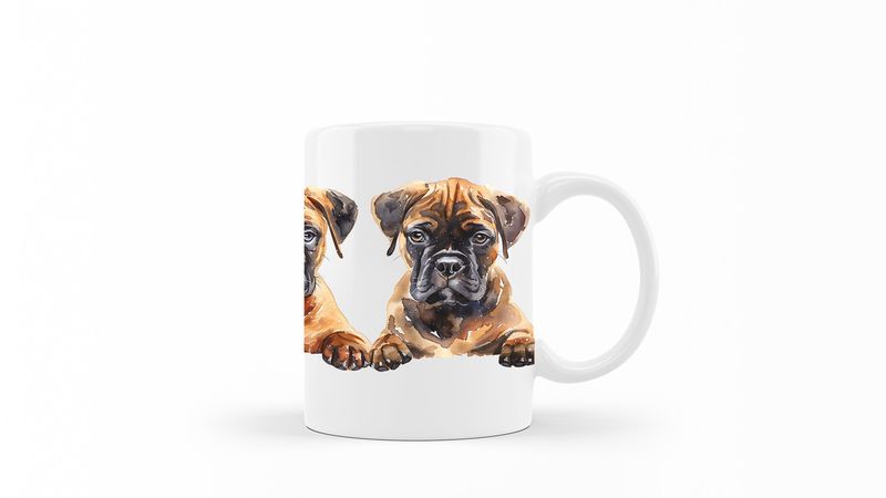 Mastiff Printed Coffee Mug