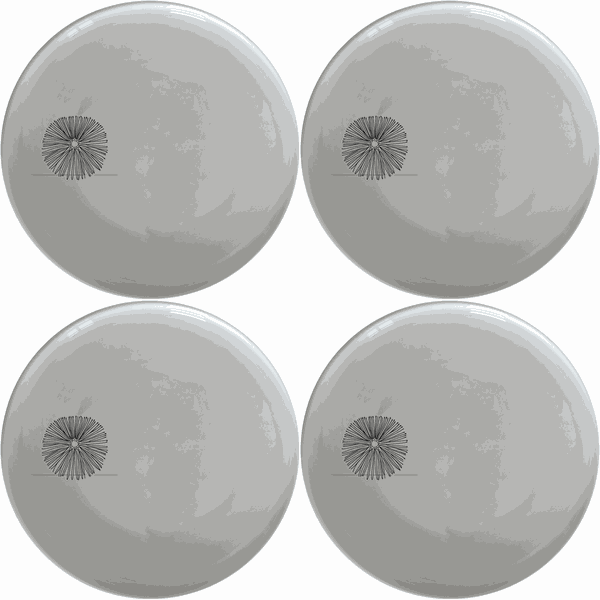 Delicate Sea Urchins Side Plate Set of 4 - Range 1