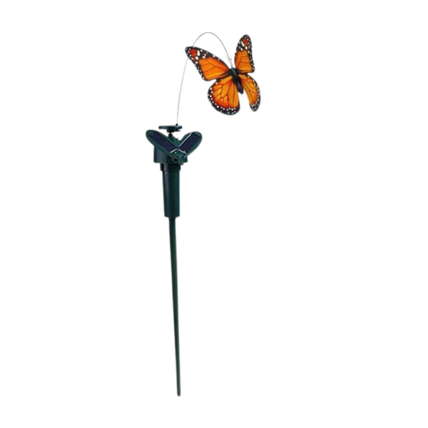Solar Powered Butterfly Garden Stake-Orange