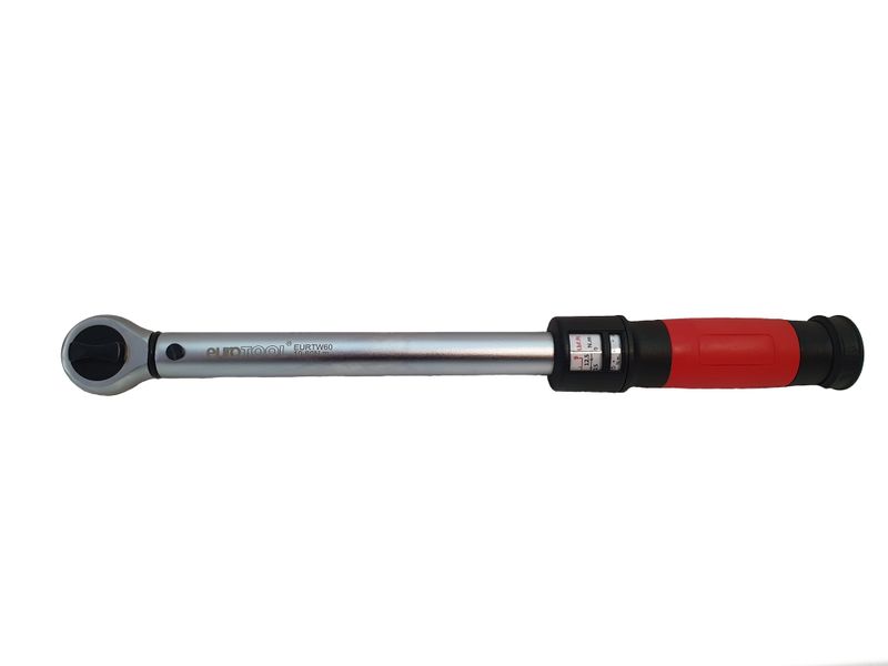 Eurotool Torque Wrench 3/8 Inch 10 - 60 NM Ratchet Type