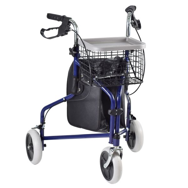 3 wheels Foldable Rollator for Disabled and Elderly