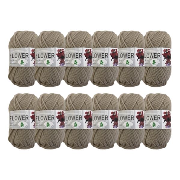 Double Knitting Polyester Yarn 40g Blue Green (Pack of 12)