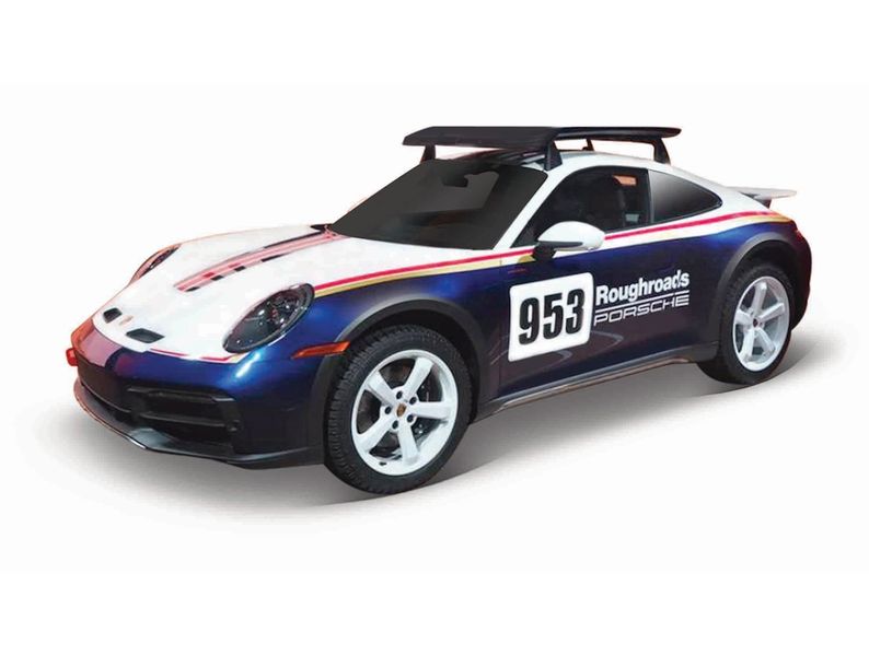 Bburago 1/24 Porsche 911 Dakar 2023 - Blue/White (19cm Long)