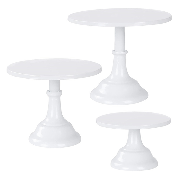 3Pcs Cake Stand Cake Pop Stand Tall Cake Stands White