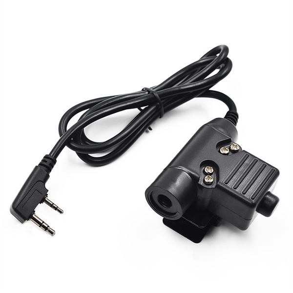 U94 7.0Mm Ptt Cable Plug Headset Adapter 2Pin for Baofeng Uv-5R Uv-S9