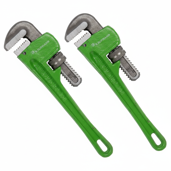 Kaufmann 250mm Pipe Wrench - Durable Adjustable Tool for Plumbing - 2 Pack