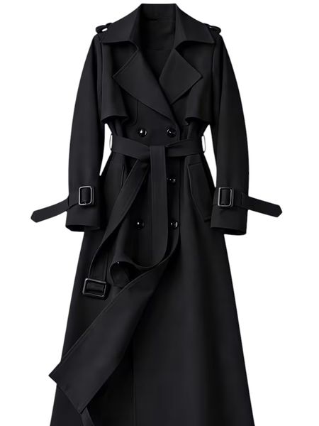 Elegant Style Women Trench Coat- Brown