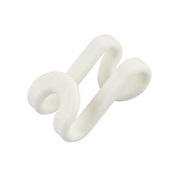 White S Shape Clothes Hanger Connector Hook image