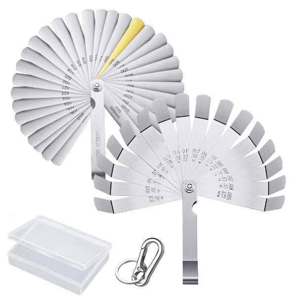 32 &amp; 16 Blades Feeler Gauge Dual Marked Metric and Imperial Measuring Tool