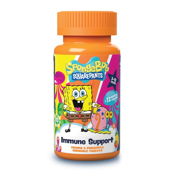 SpongeBob SquarePants Immune Support - 60 Orange &amp; Pineapple Chewables