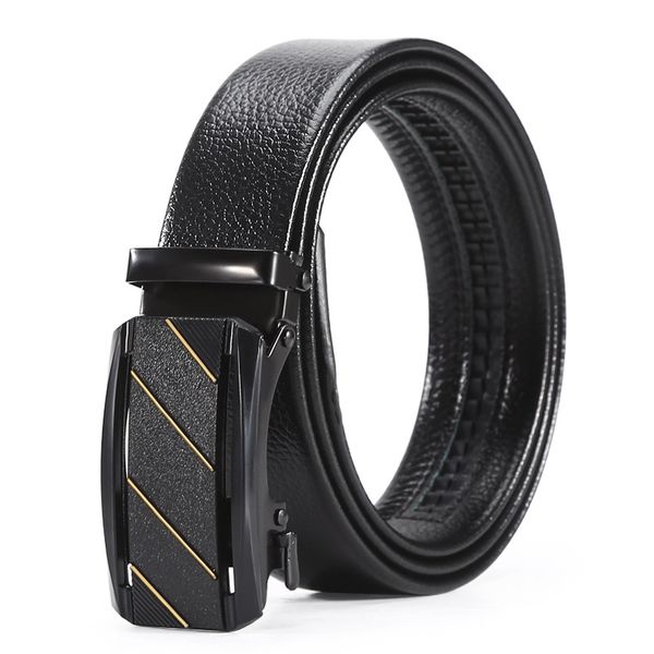 Slash Men Business Casual Fashion Belt Automatic Buckle Adjustable Length