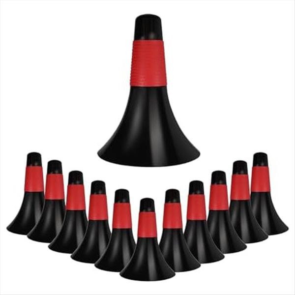 12 Pcs Sports Training Cones 9 Inch Marker Cones For Kids Red