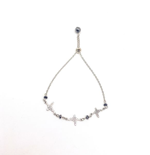 Fabulae Handmade Steel Heartbeat Bracelet - Abella