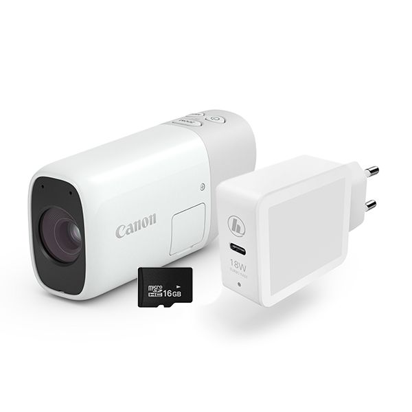 Canon Powershot Zoom Essential Kit - White