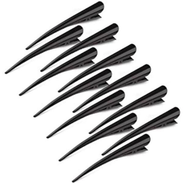 Hair Sectioning Clips - Crocodile Clips 12 Piece