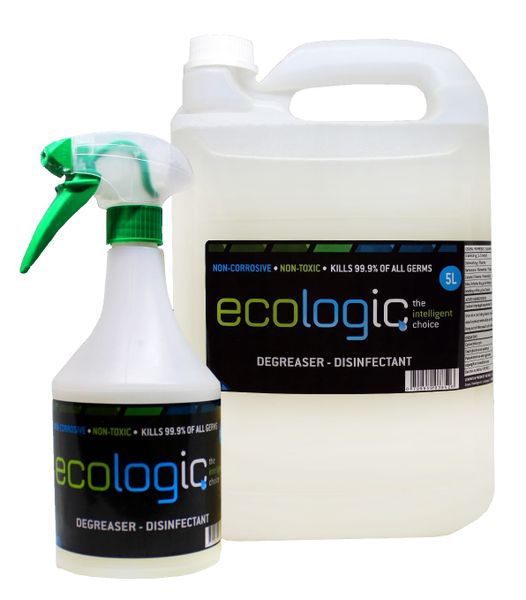Ecologic - All In One Degreaser, Disinfectant, Stain Remover - 5L &amp; 750ml