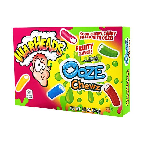 Warheads Ooze Chewz Sour Candy Video Box 2 x 99g