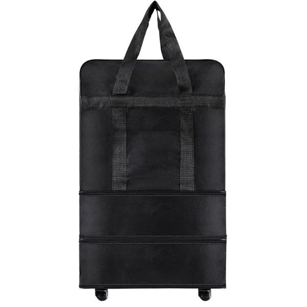 Expandable Foldable Rolling Luggage Travel Bag Small