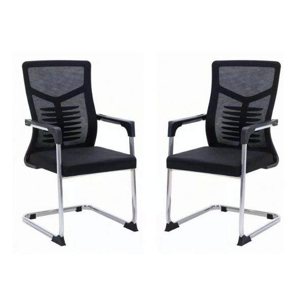 Set of 2 Ergonomic Mesh Back Office Chairs