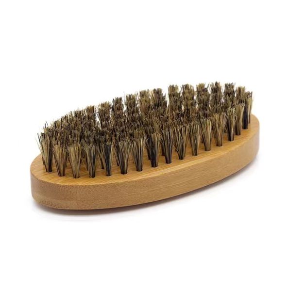 Natural Bamboo Boar Bristle Beard Brush - Premium Choice for Men's Grooming