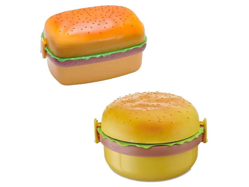 2 Pack Burger Shaped Lunchbox