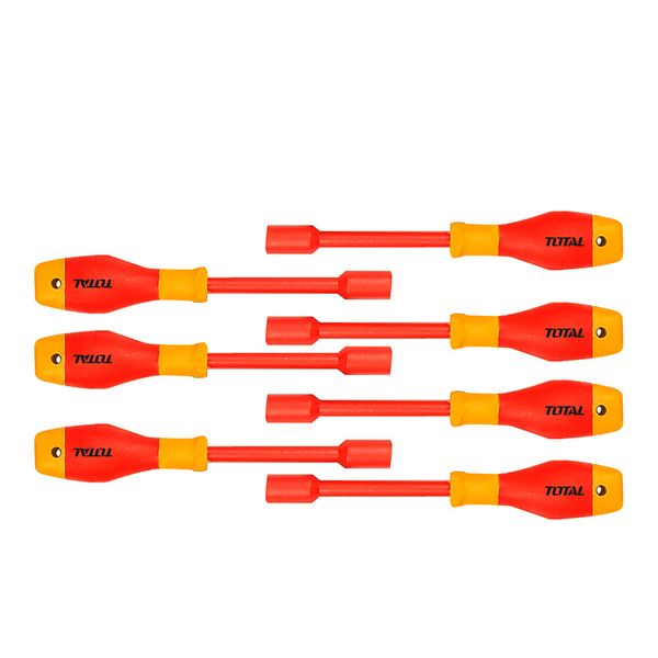 TOTAL Screwdriver Set Insulated Nut 7Pcs