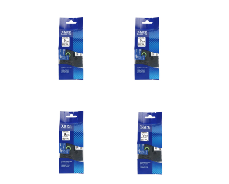 Compatible Brother TZ-221 Black on White Laminated Tape Cartridge 9mm x 4
