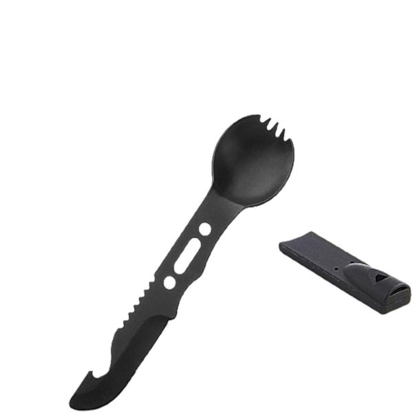 Portable Multi-functional Camping Spoon Fork Knife with Bottle Opener