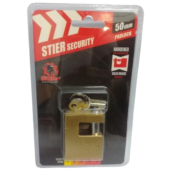Stier - Padlock Including 3 x Keys - 50mm