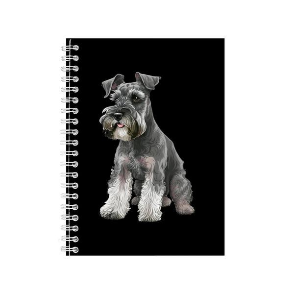 Miniature Schnauzer A5 Notebook Spiral Lined Trendy Notepad Dog Idea 334