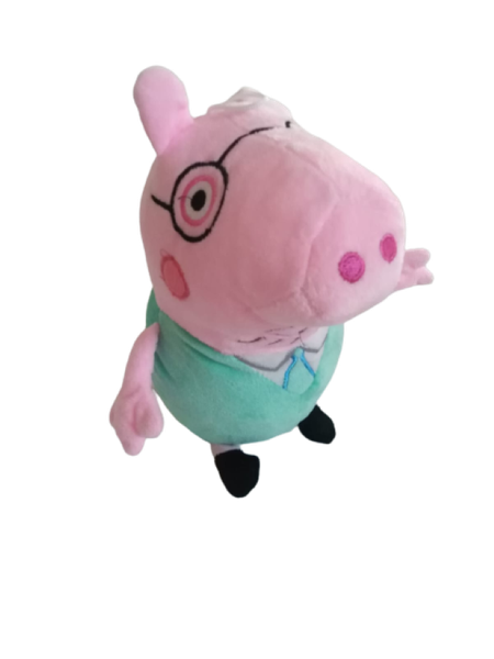 Peppa Pig - Daddy Pig Plush Snuggle Teddy - 20cm Length