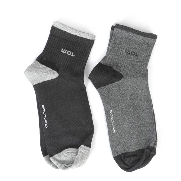 Woodland Men's Casual Socks - Double Pack - Multi Colours (BD114)