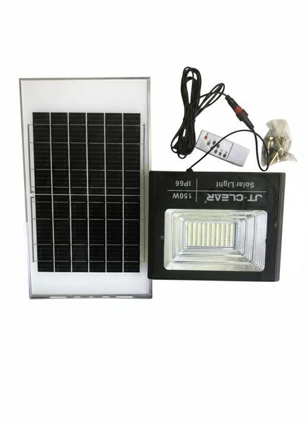 150w JT High Bright Solar Flood Light, Spotlight with Remote Control