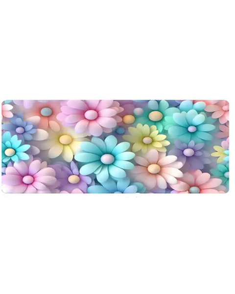 Aob Extra Large Non-Slip Soft Floral Gaming Office Mouse Pad