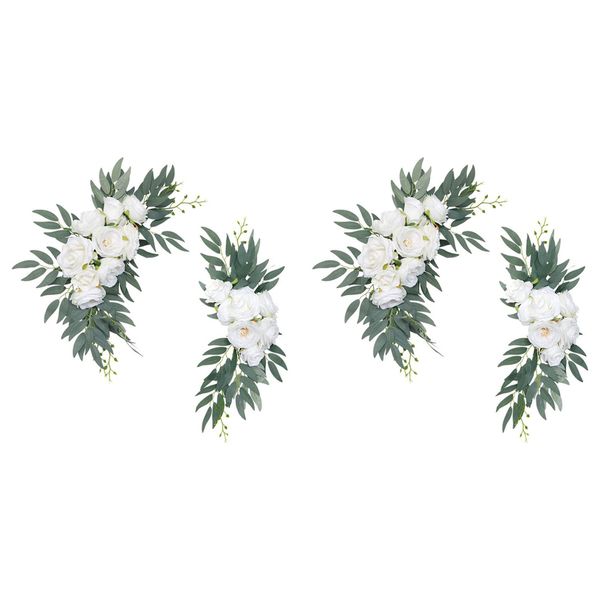 Artificial Wedding Arch Flower Kit Eucalyptus Garland Welcome Sign A
