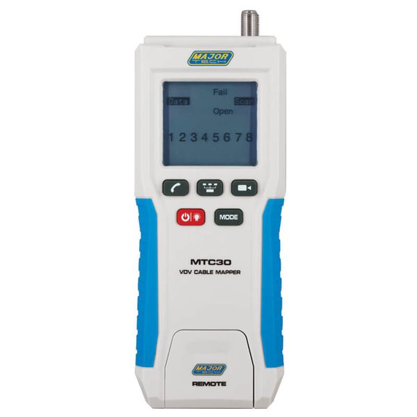 Major Tech Voice Data Video Cable Mapper (MTC30)