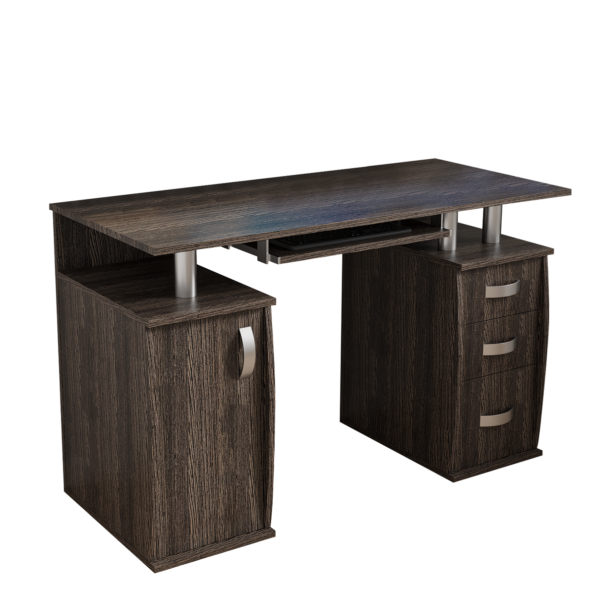 Computer Desk with 4 Drawer Home Office Table 120cm Shop Today. Get